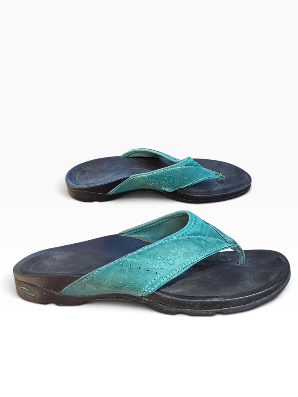 ABEO Balboa Slip on Flip Flop Sandals Built in Orthotic Support Women's size 8 N
